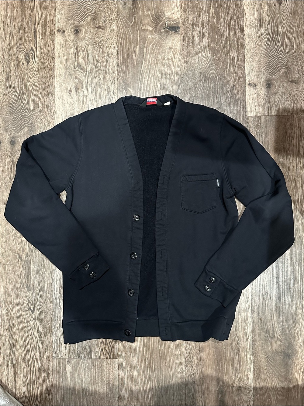 UNDEFEATED Men's Black Button-Front Cardigan Jacket